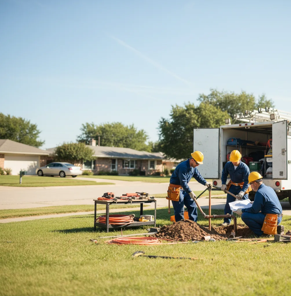Sewer Line Repair in Mustang, OK